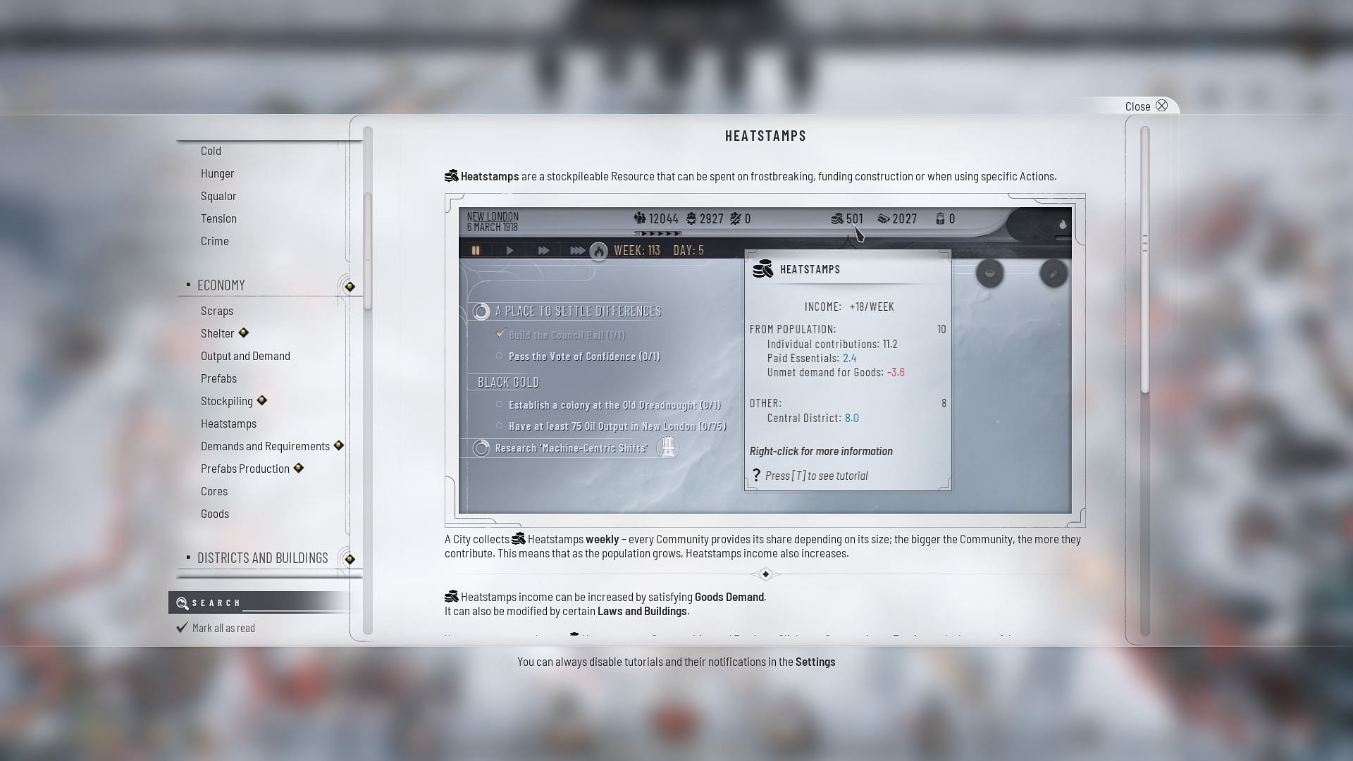 Heatstamps are one of the most important Resources in Frostpunk 2 (Image via 11 Bit Studios)