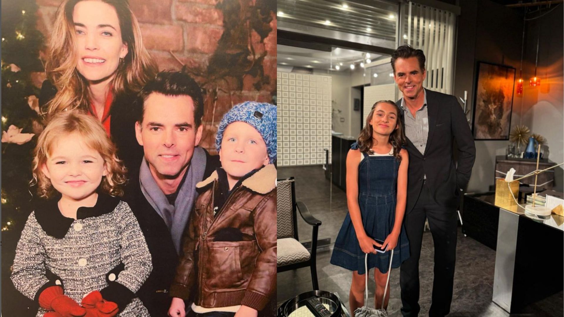 Throwback and recent images of Katie with her onscreen family (Images via Instagram/siennarosemercuri)