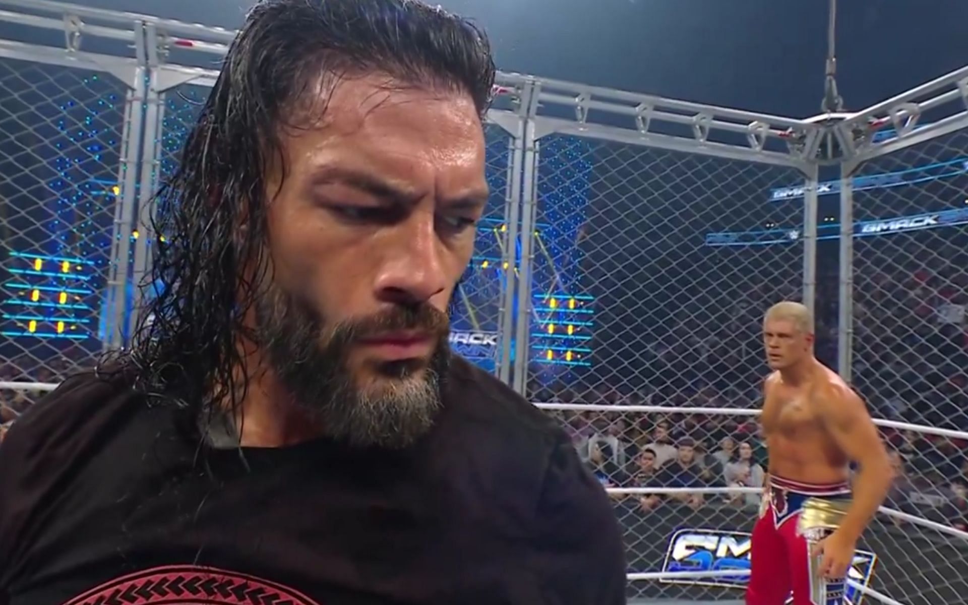 An unexpected moment (Picture Courtesy: WWE on X/Twitter)