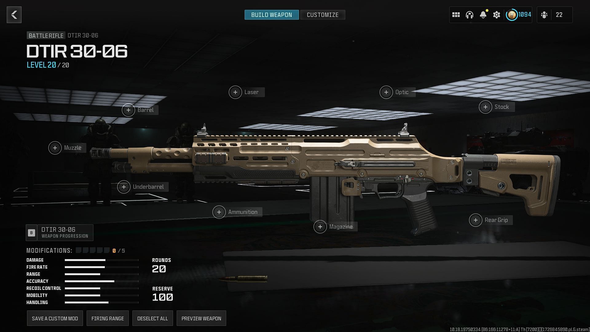 DTIR 30-06 in Warzone (Image via Activision)