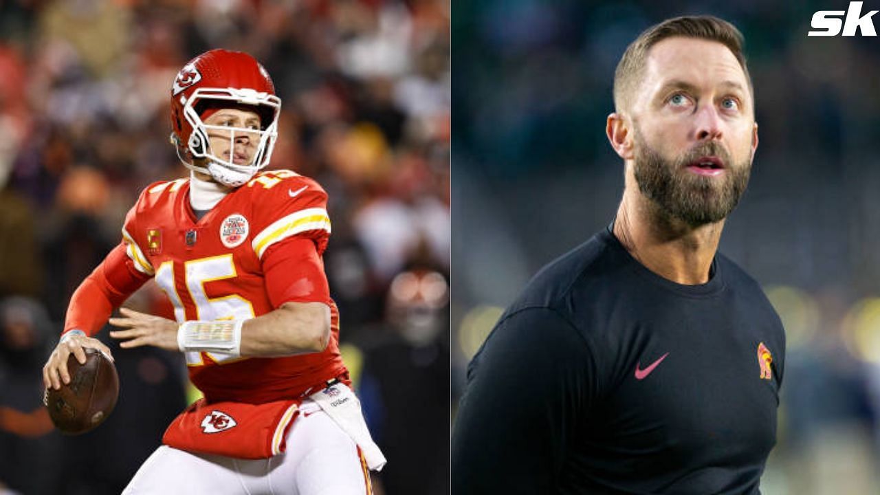 Patrick Mahomes and his former coach Kliff Kingsbury