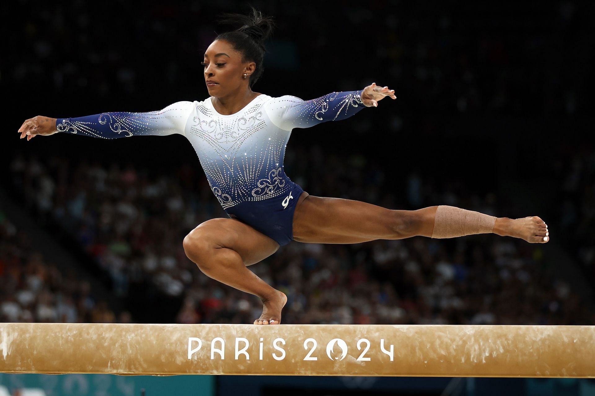 Simone Biles performing in the balance beam event [Image for Representational Purposes] [Image Source: Getty]