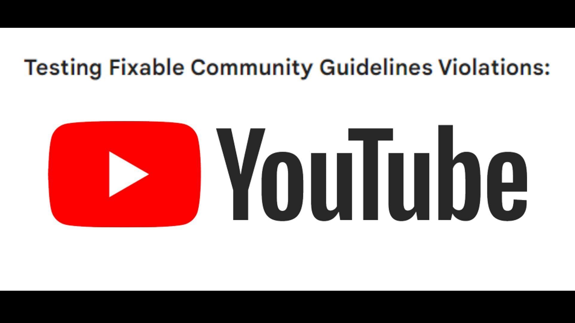 YouTube is testing out a new feature related to community guidelines violations (Image via support.google.com)