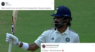 "The lone warrior" "Never saved or won any match from losing position" - Fans give contrasting reactions to KL Rahul's 57 in Duleep Trophy