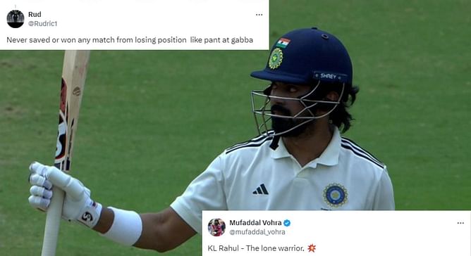 "The lone warrior" "Never saved or won any match from losing position" - Fans give contrasting reactions to KL Rahul's 57 in Duleep Trophy
