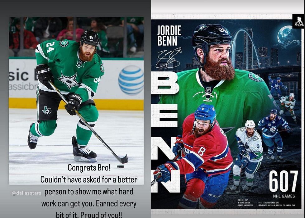 Jamie Benn honors brother Jordie Benn