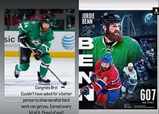 Dallas Stars' Jamie Benn pens heartfelt farewell for brother Jordie upon his retirement from hockey