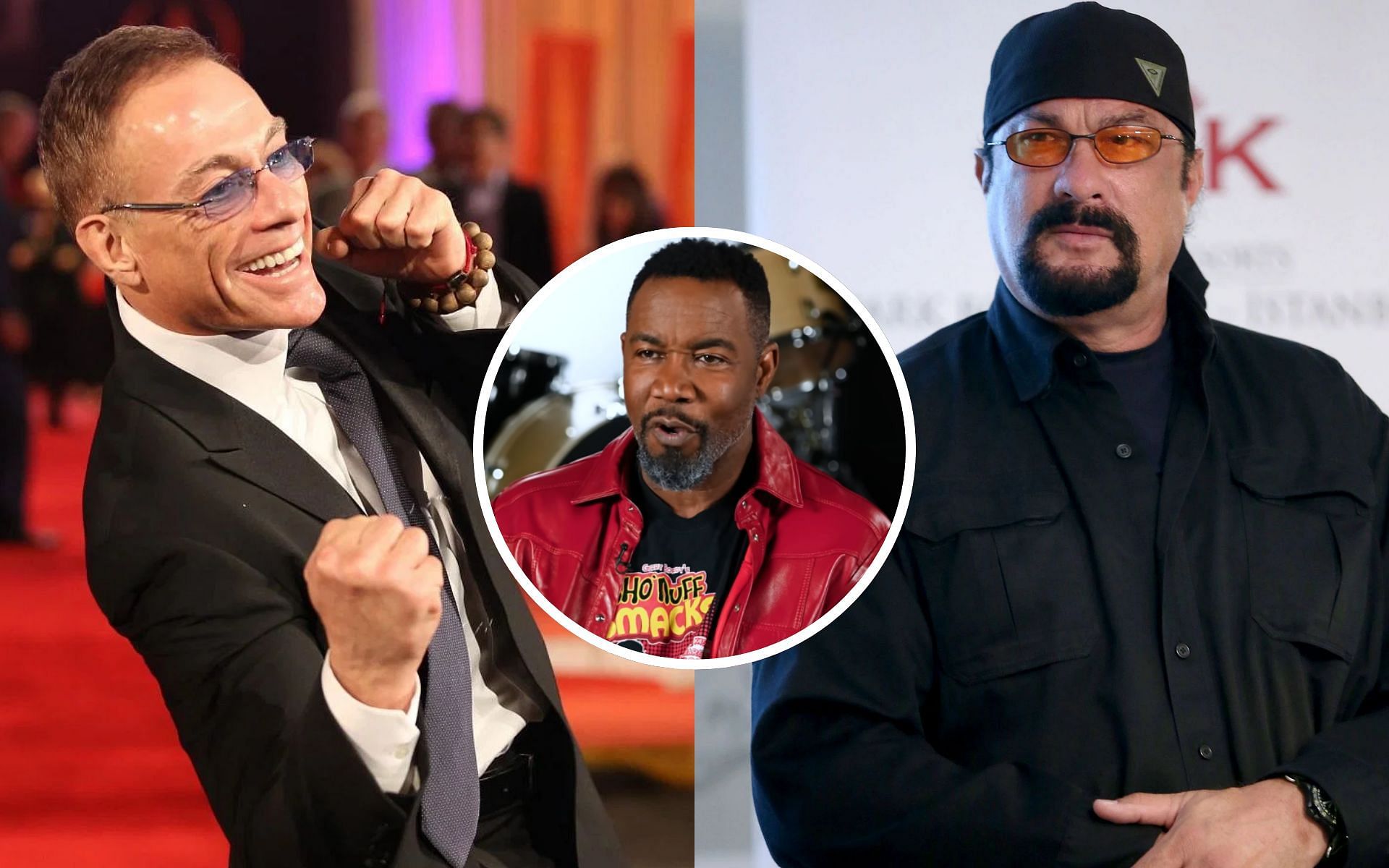 Michael Jai White opens up about beef between Steven Seagal and Jean Claude Van Damme [Image courtesy: Getty Images, and djvlad - YouTube]