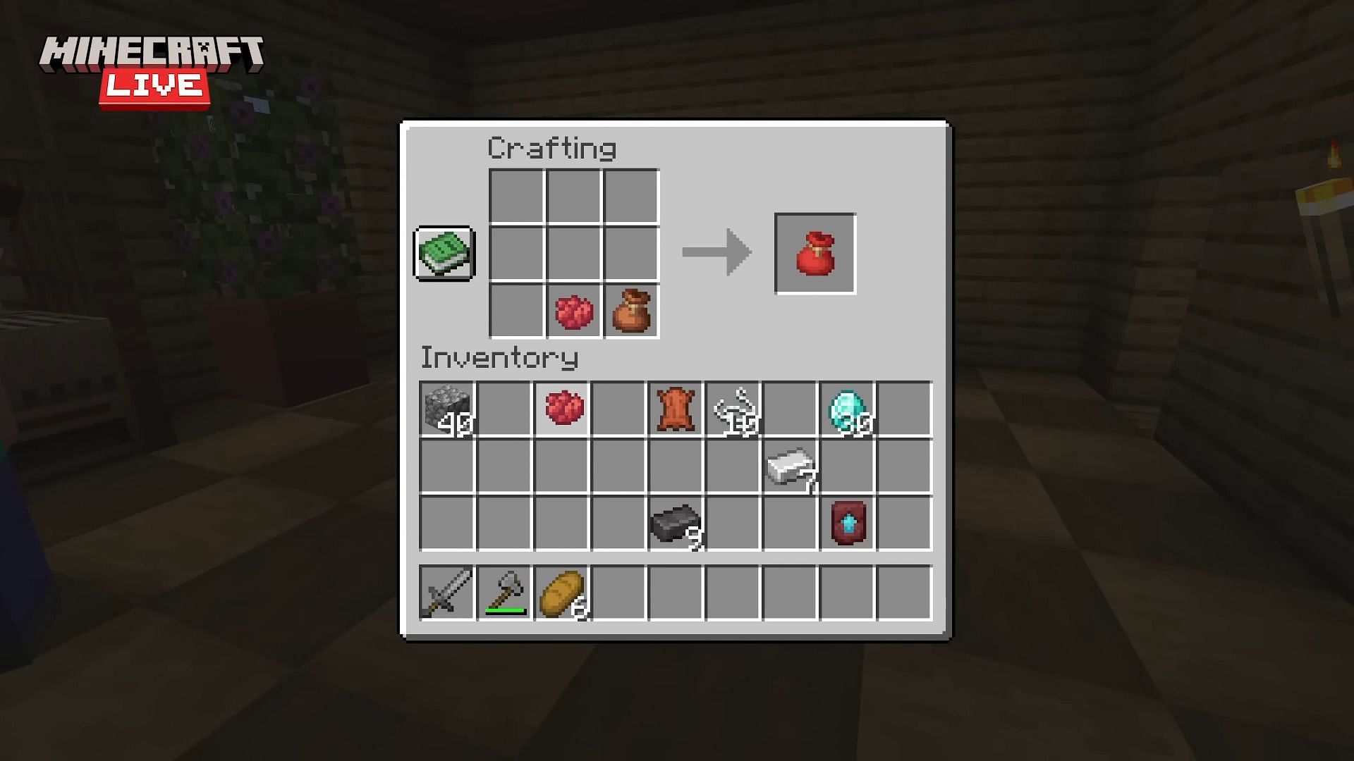 Bundles can be dyed to suit a Minecraft player's preference (Image via Mojang)