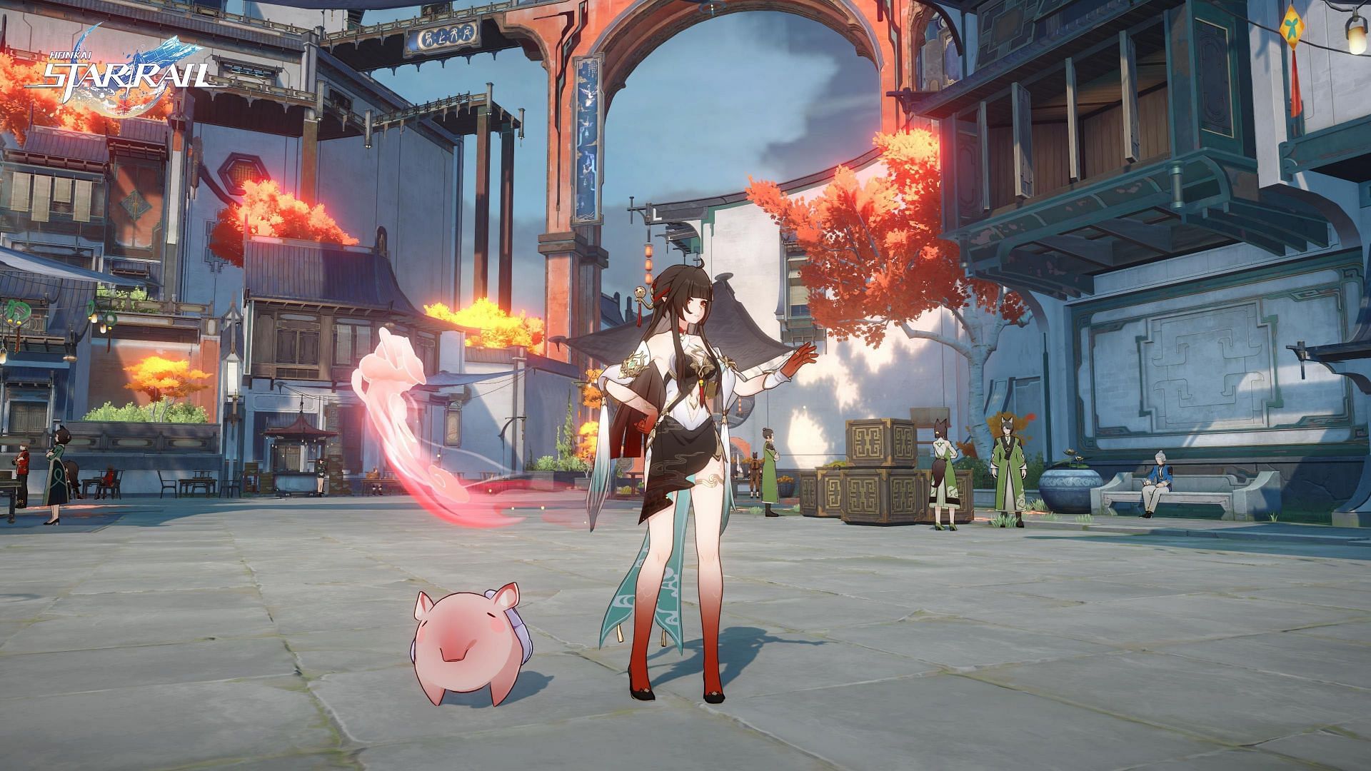 One of Lingsha&#039;s idle animations (Image via HoYoverse)