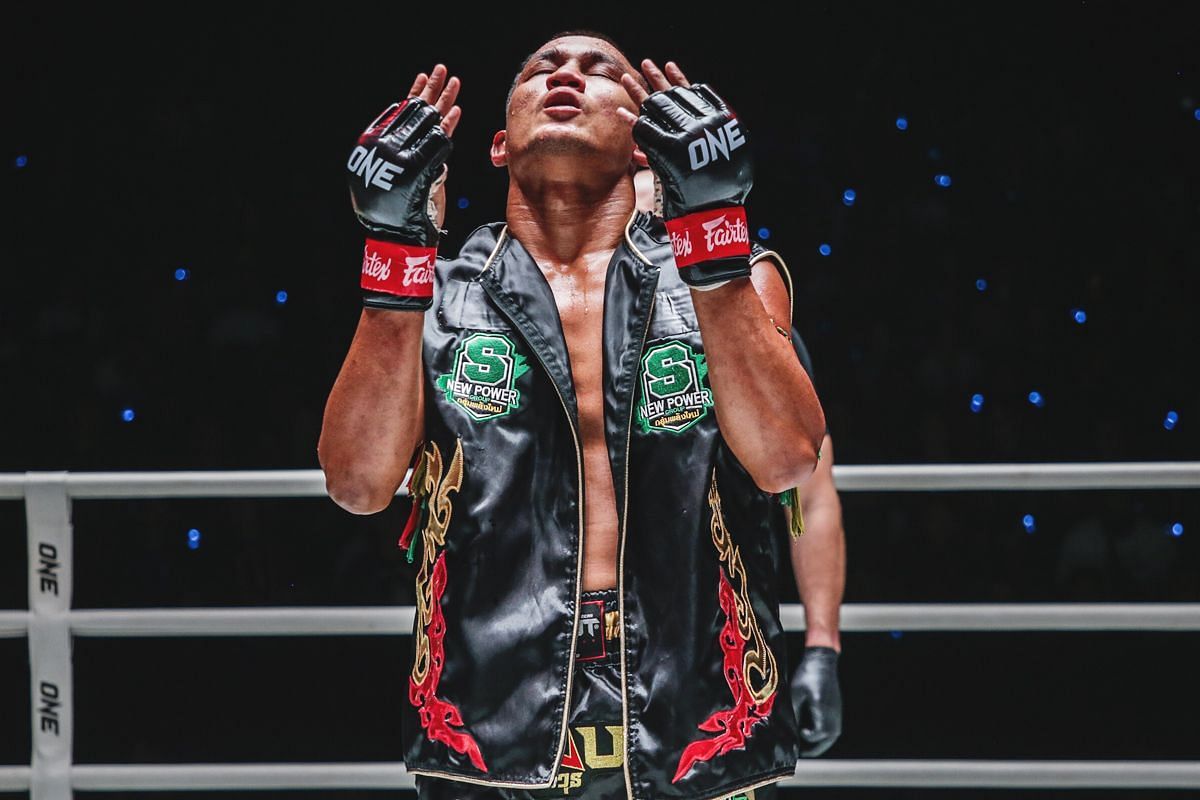 Seksan dedicates his crazy performance to U.S. crowd. -- Photo by ONE Championship