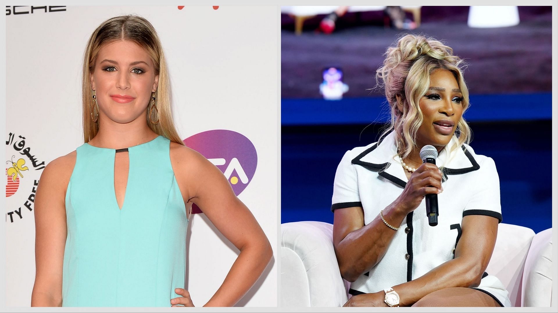 Eugenie Bouchard (L) &amp; Serena Williams (R) [Image Source: Getty Images]