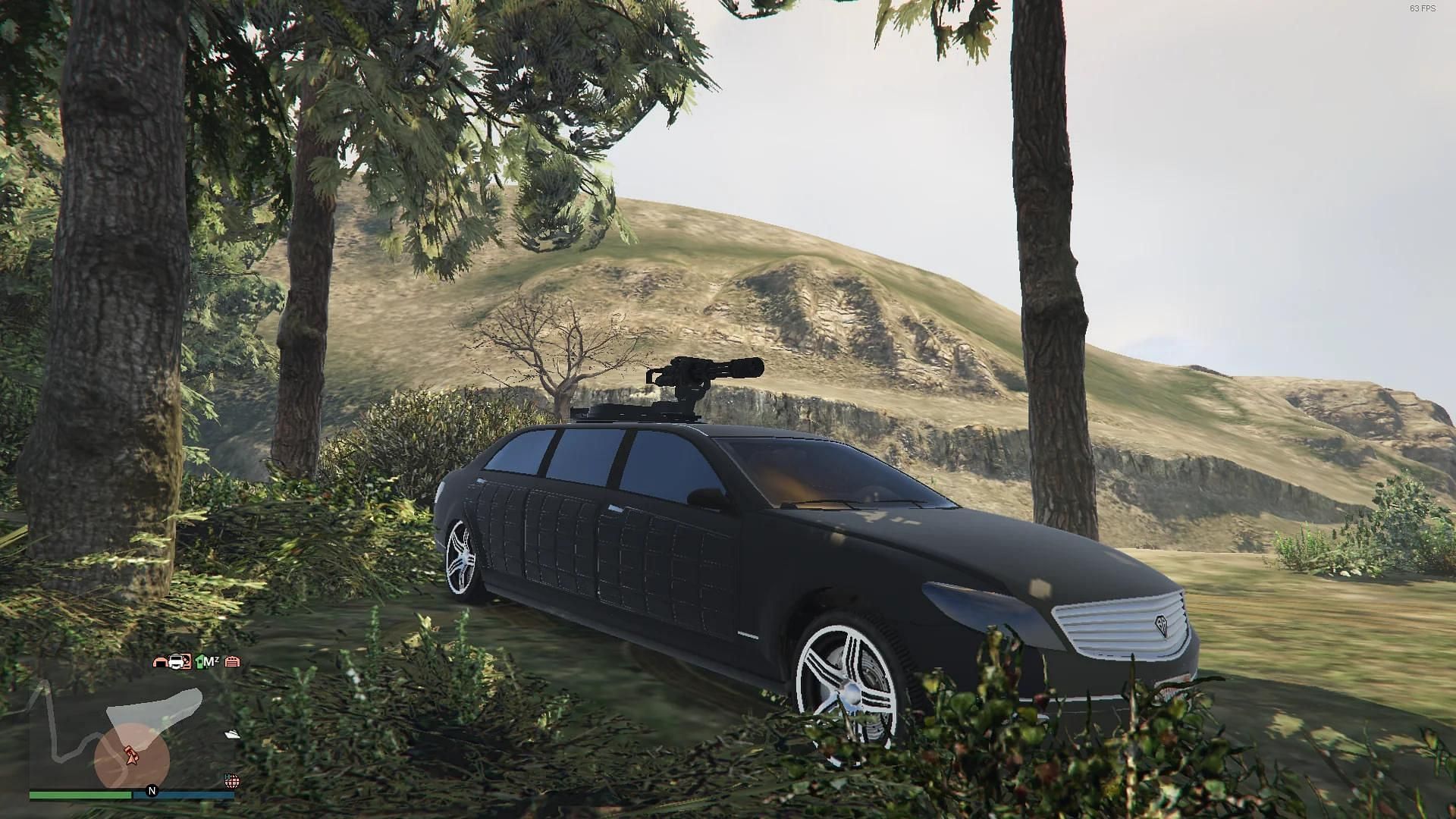 A picture of Benefactor Turreted Limo in Grand Theft Auto Online (Image via bodysew/Reddit || Rockstar Games)