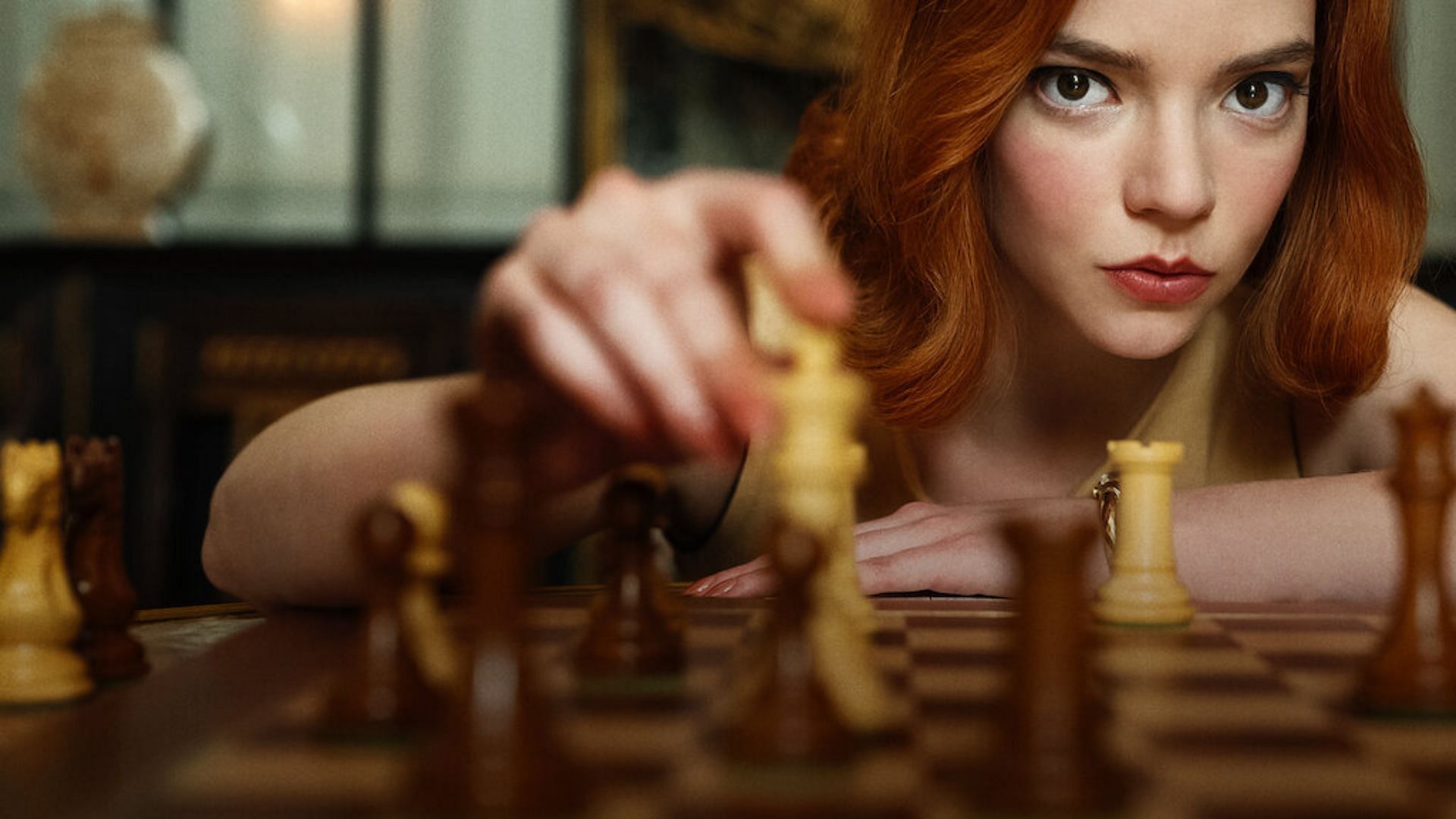 Still from The Queen&#039;s Gambit (Image via Netflix)