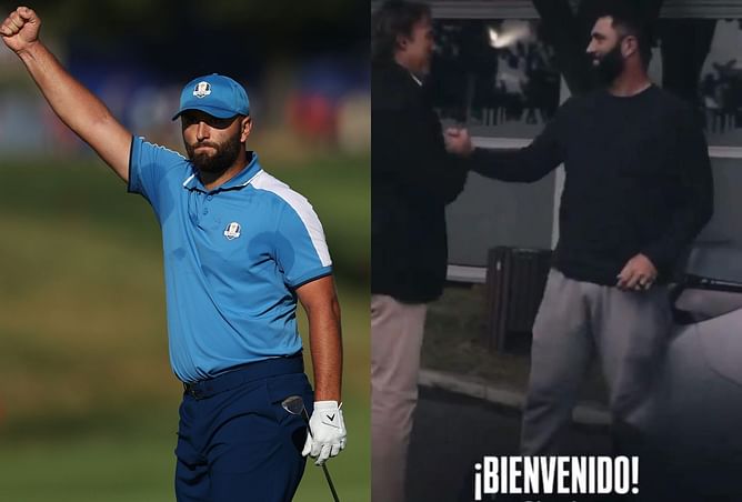 WATCH: Jon Rahm arrives at the Spanish Open hours after birth of 3rd child