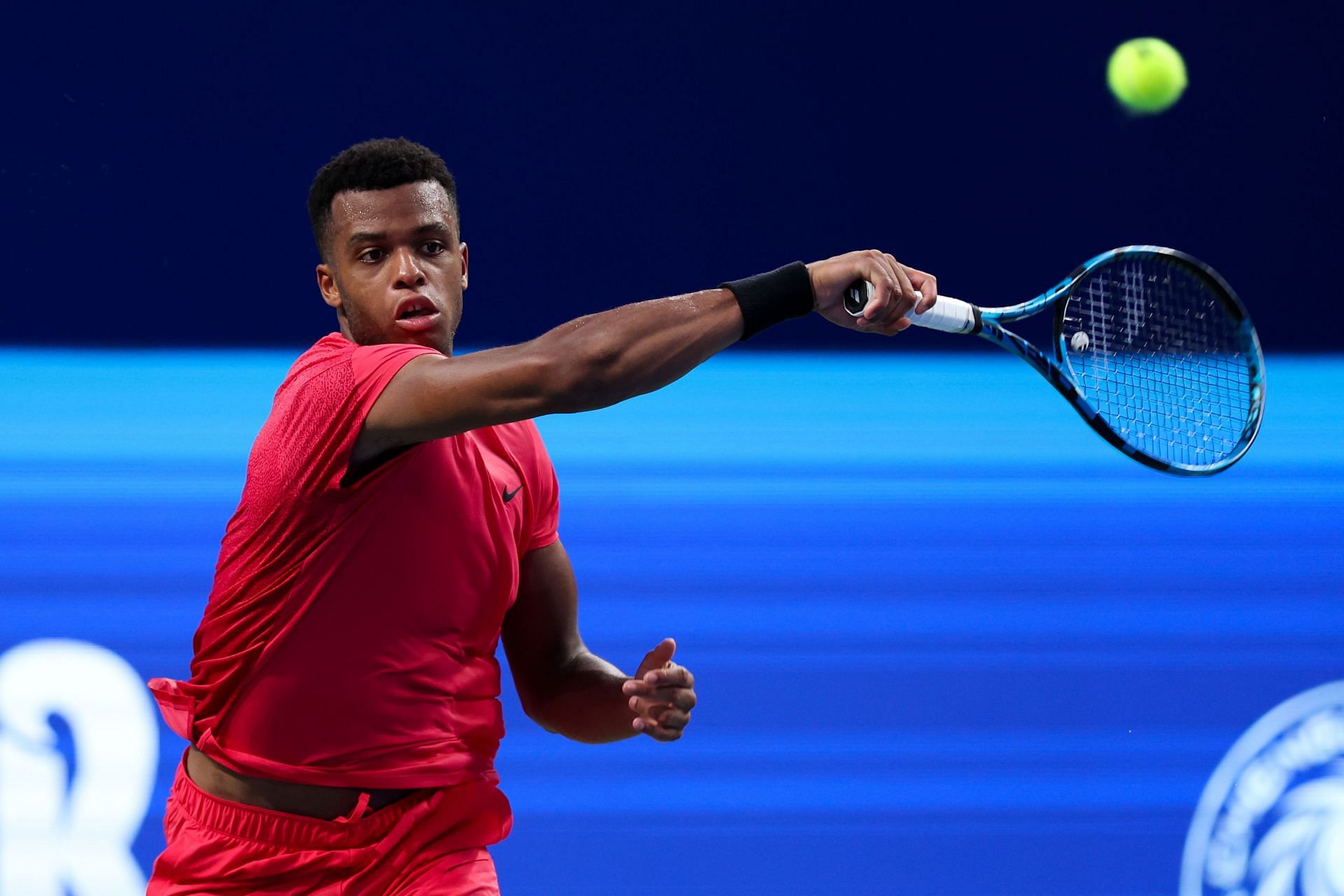 Giovanni Mpetshi Perricard is playing at the 2024 ATP Chengdu Open (Image via Getty)