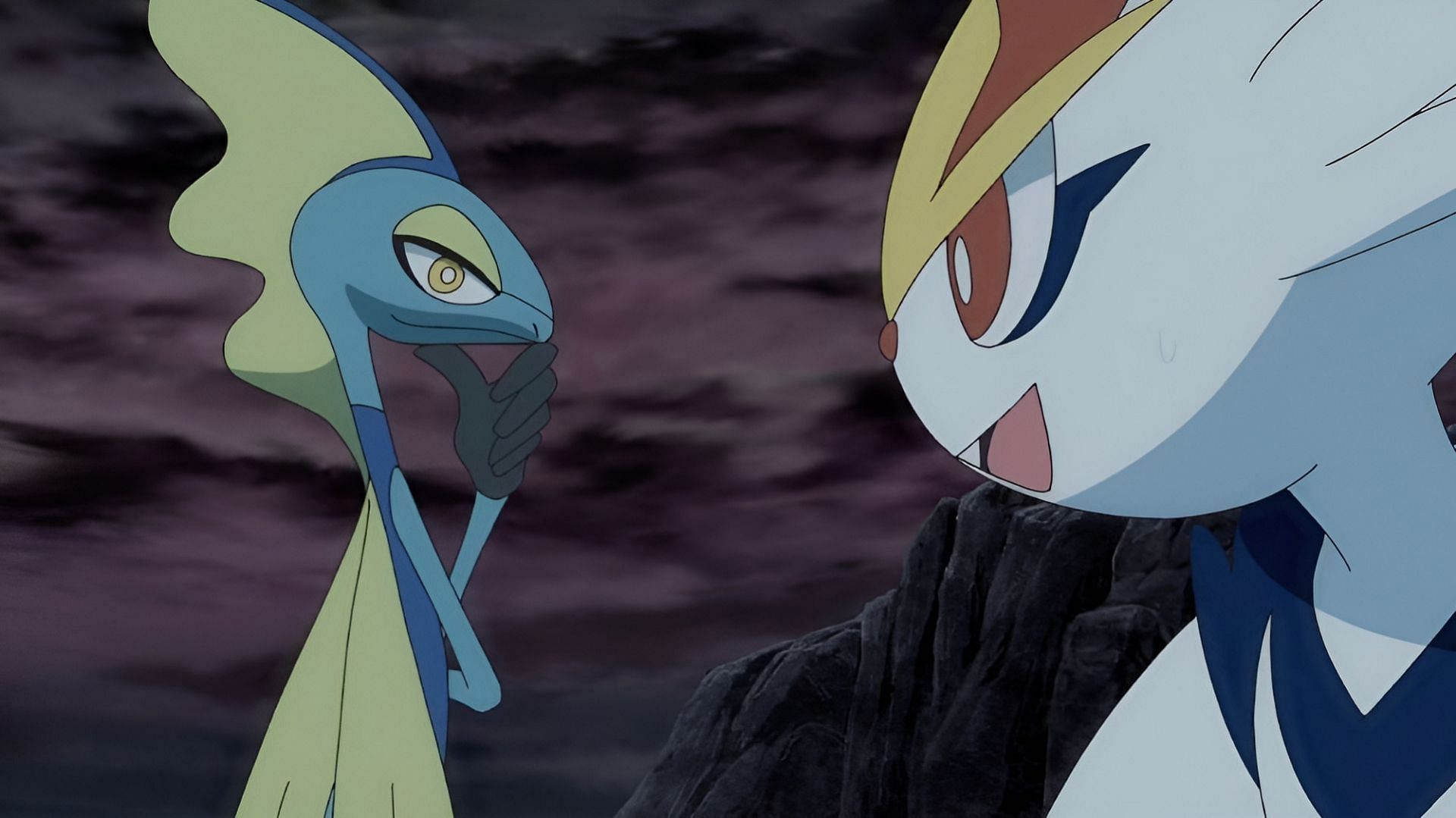 Inteleon and Cinderace in the anime (Image via The Pokemon Company)