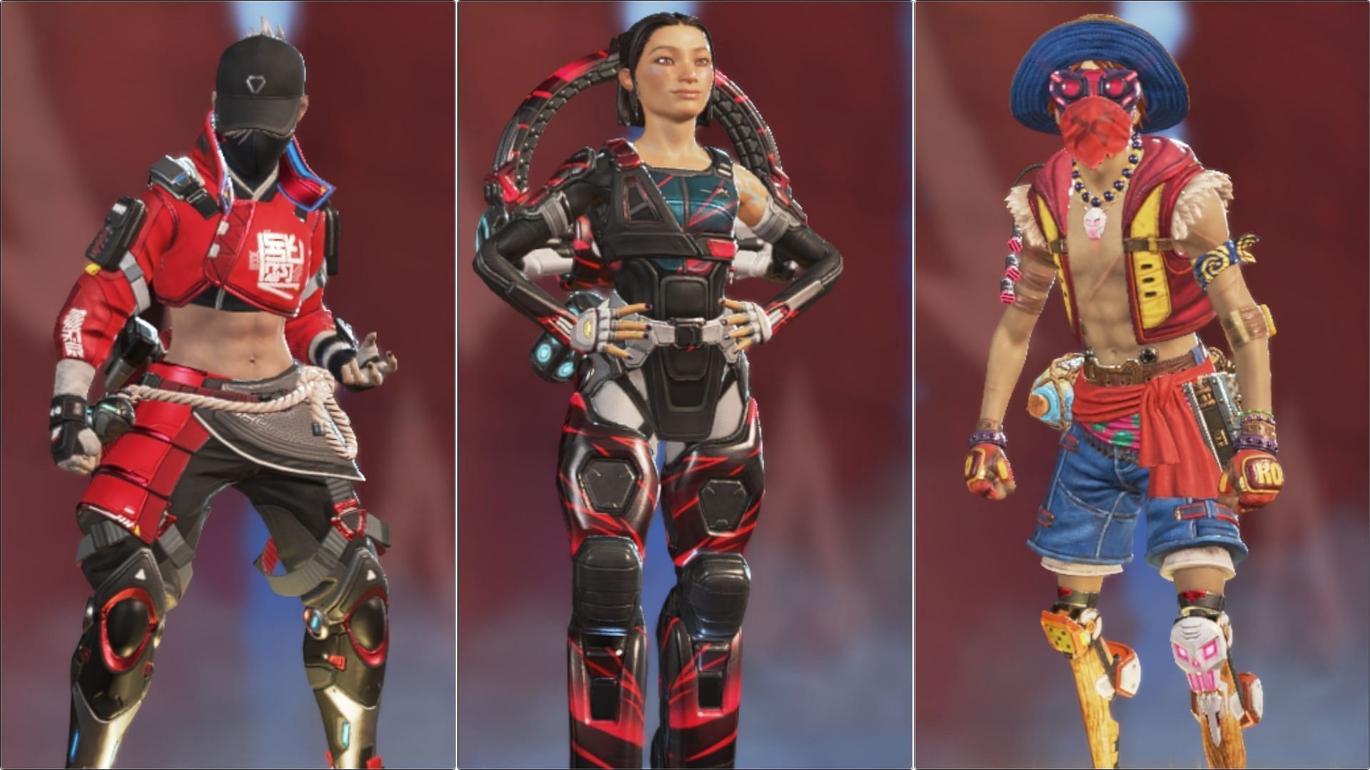 Wraith, Conduit, and Octane in Apex Legends (Image via EA)