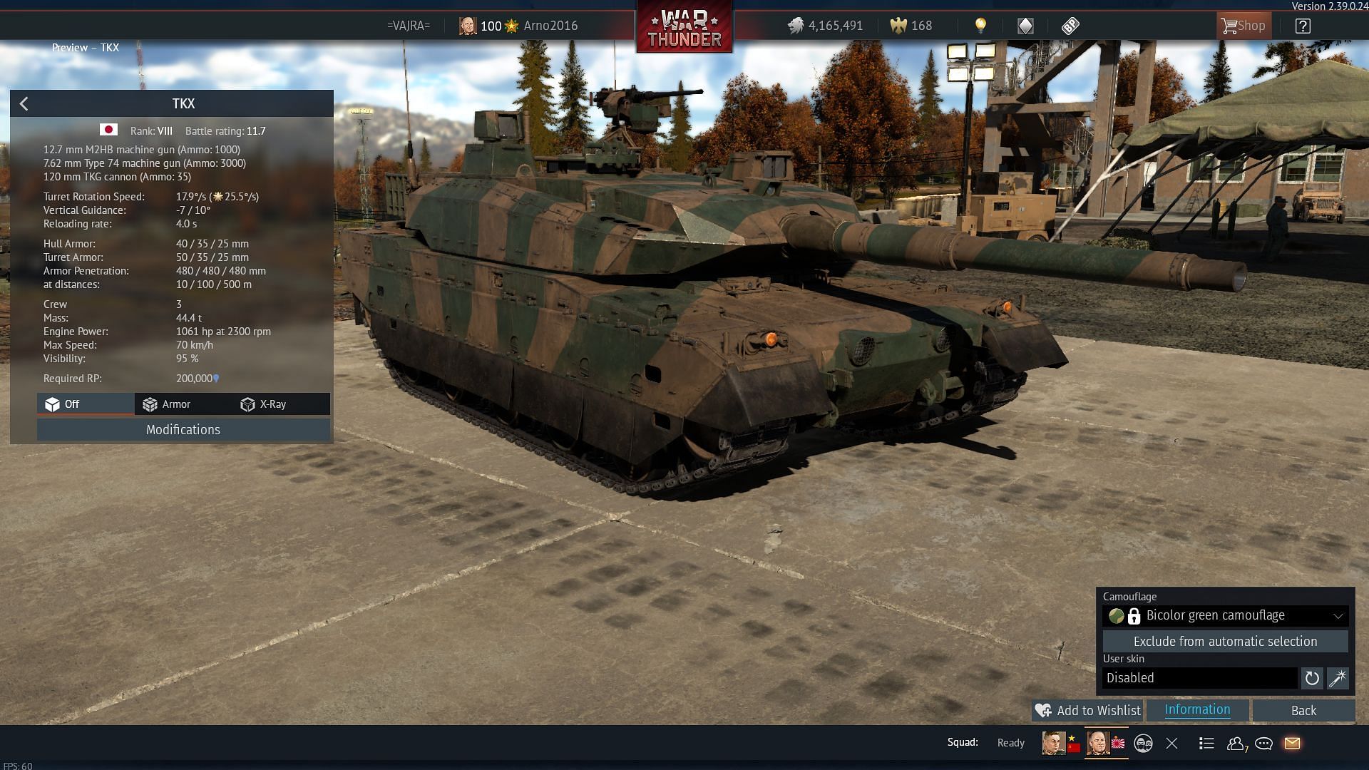 The TKX is the best MBT in the Japanese tree (Image via Gaijin Entertainment)