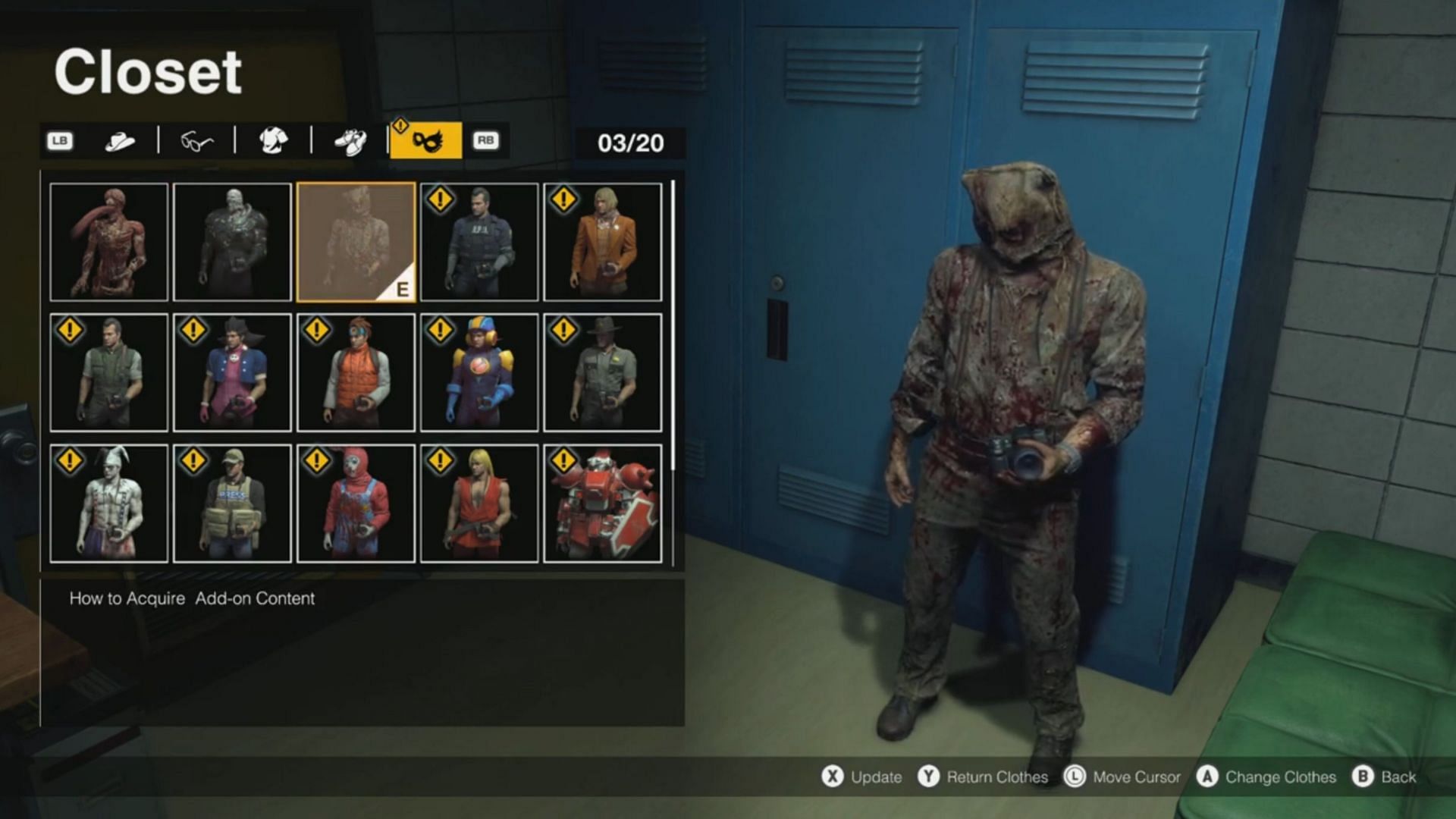 Chainsaw man&#039;s outfit from the Resident Evil franchise in Dead Rising Deluxe Remaster (Image via Capcom)