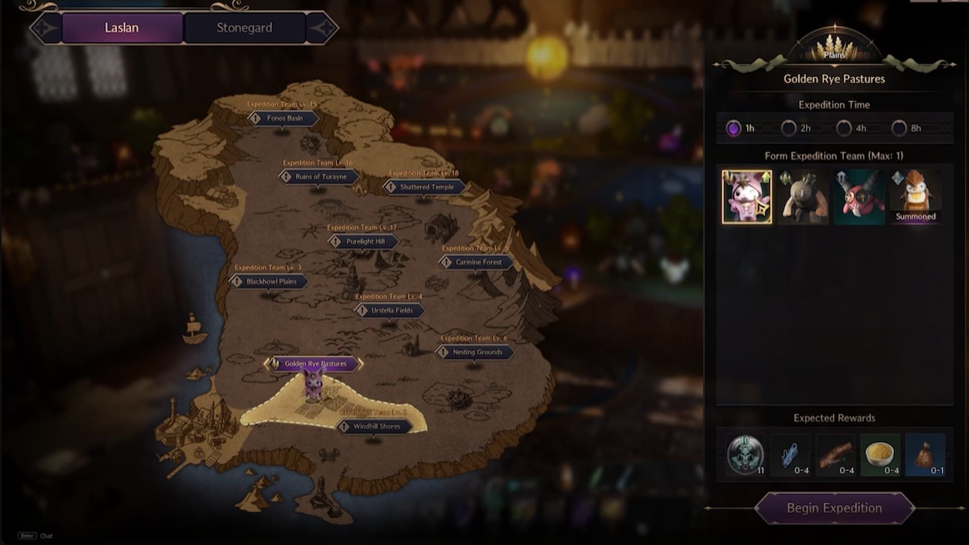 The Expedition Map in Throne and Liberty (Image via NCSOFT/Amazon Games)