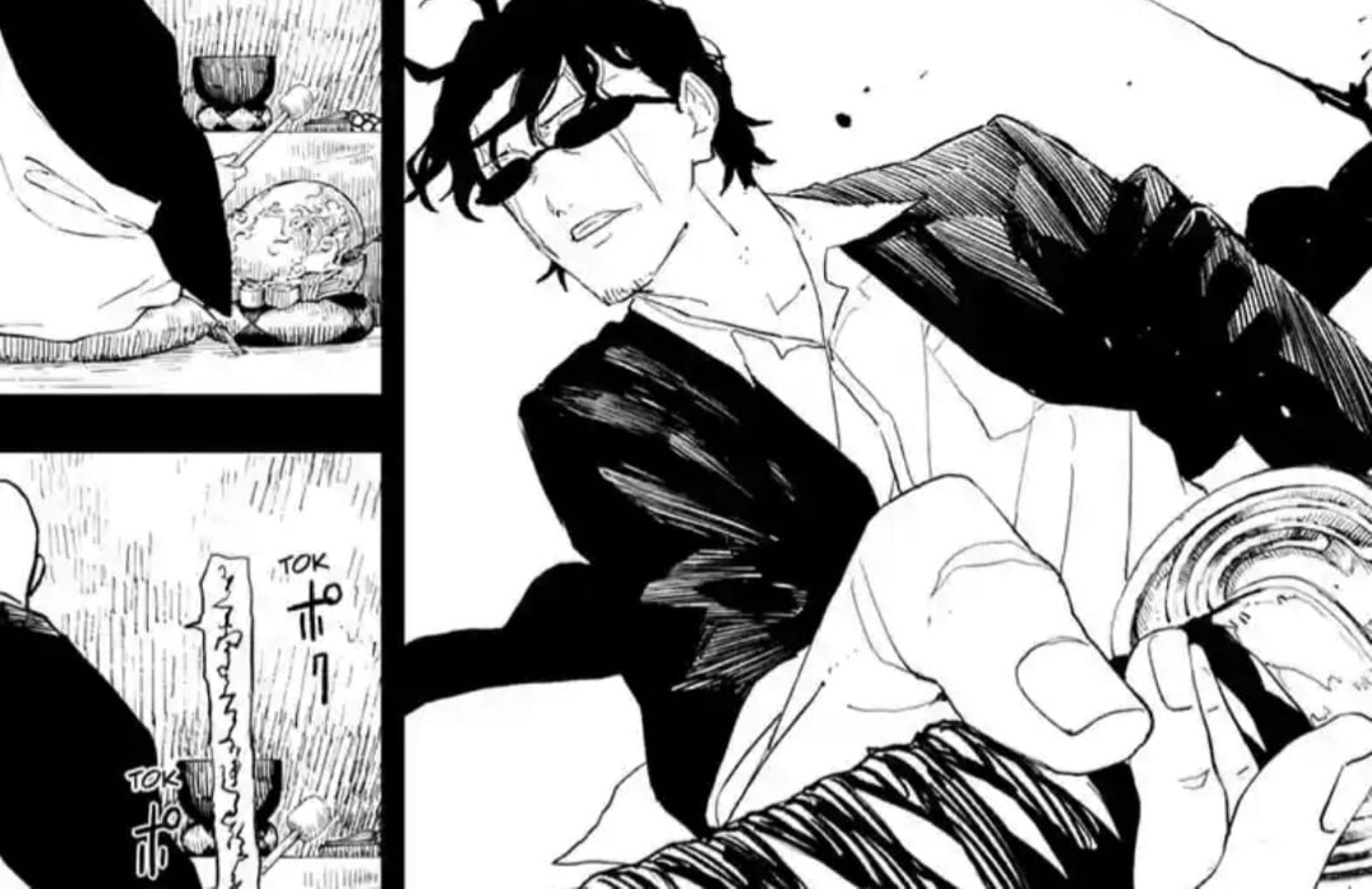 Samura, as seen in the chapter (Image via Shueisha)