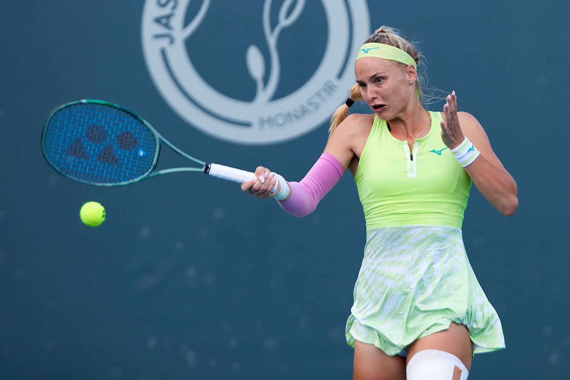 Rebecca Sramkova in action at the Jasmin Open (Picture: Getty)