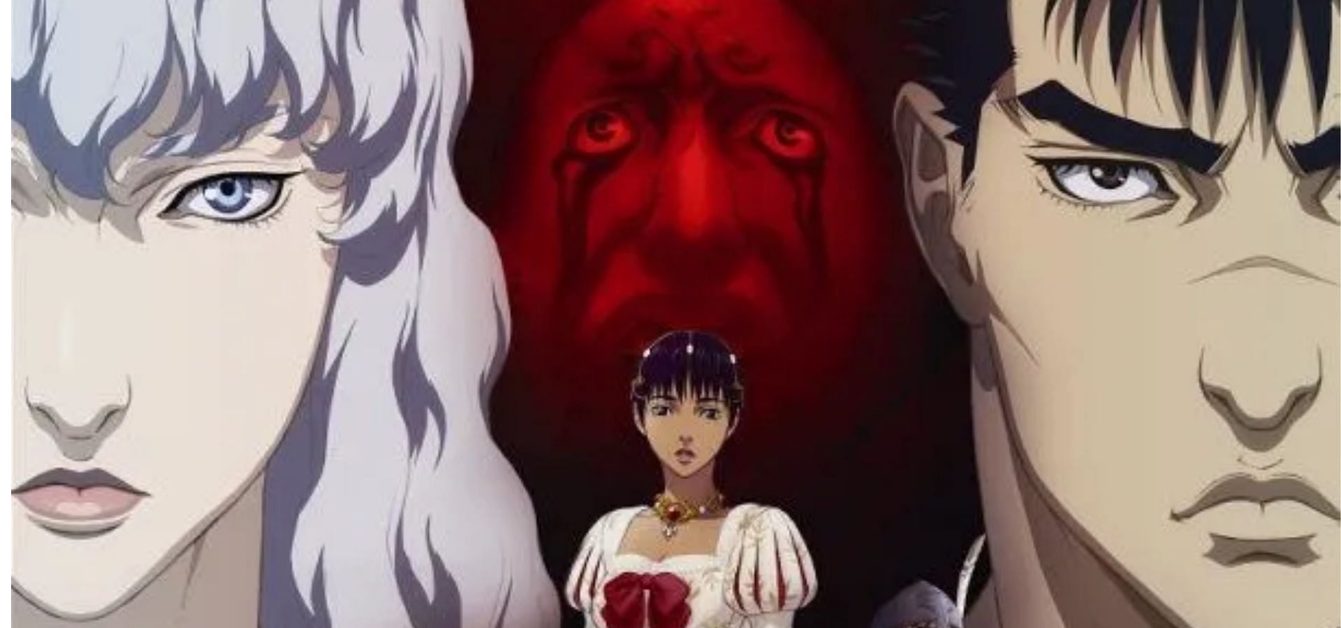 Guts, Casca, and Griffith from Berserk (Image via Studio 4&deg;C)