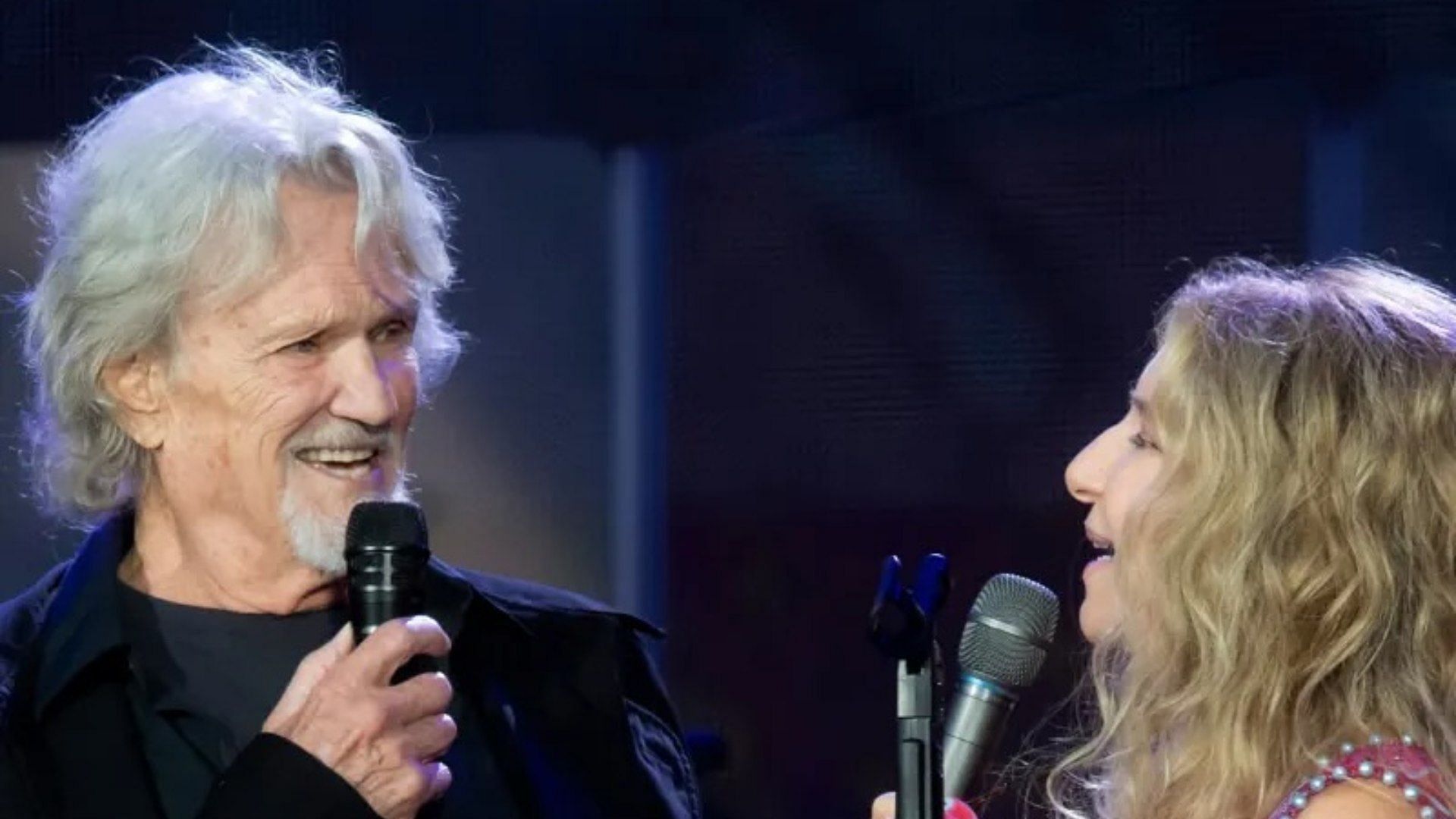 Kris Kristofferson and Barbra Streisand seen onstage in 2019 (Image via Instagram/@barbrastreisand)