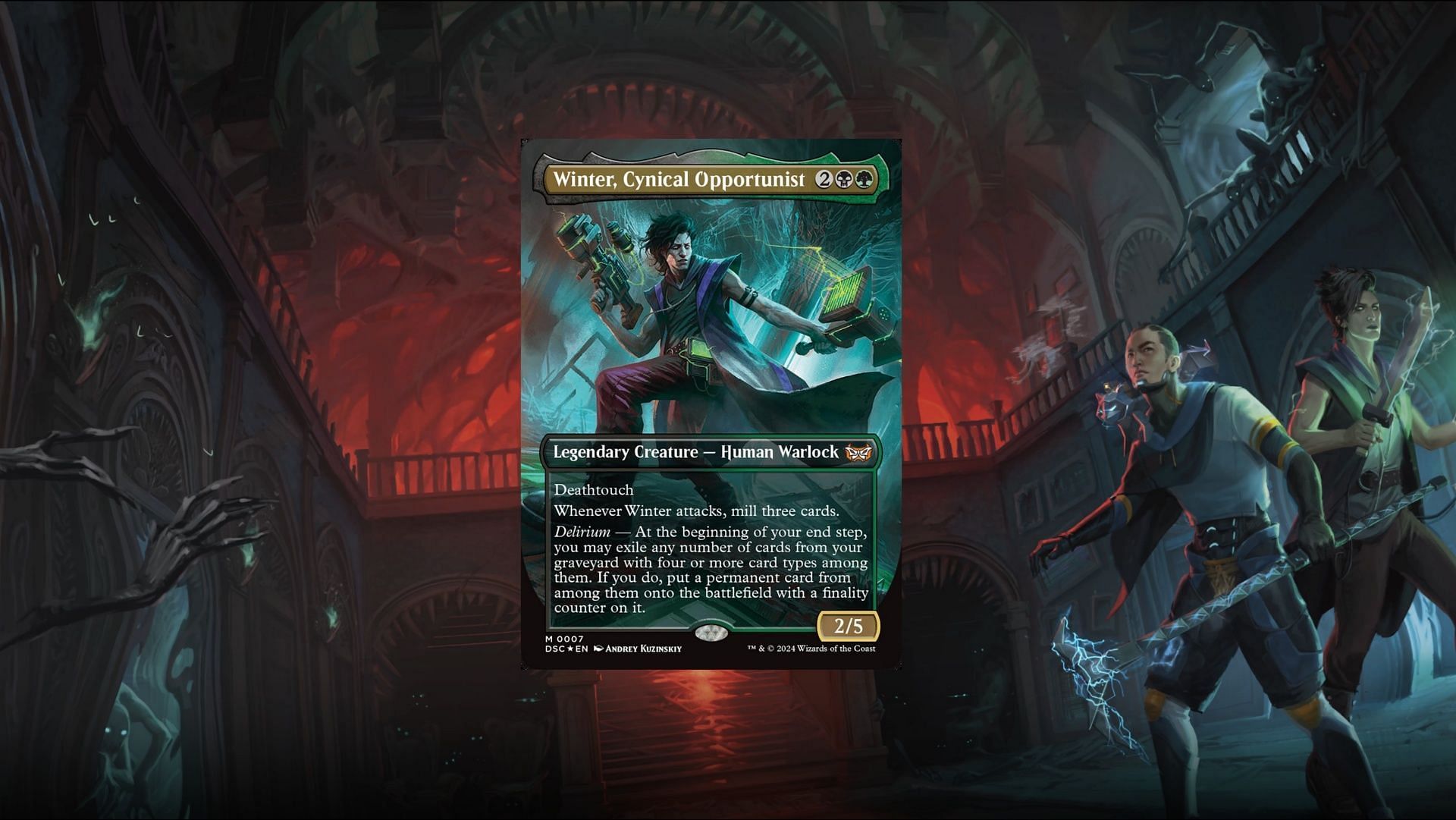 Winter, Cynical Opportunist can drop your most powerful cards at a real bargain value (Image via Wizards of the Coast)