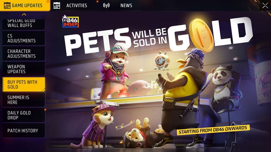free fire ob 46 update date