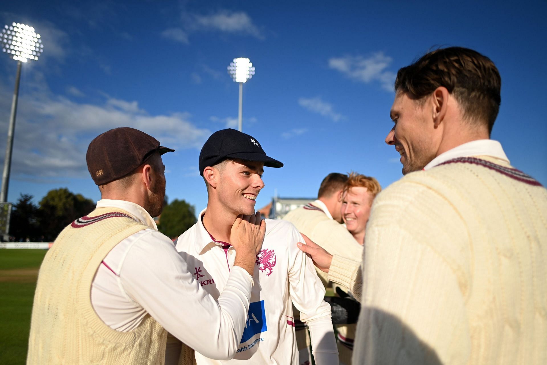 Archie Vaughan took 11 wickets in the game against Surrey (Image via X/@SomersetCCC)