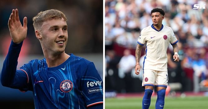 Jadon Sancho sends 3-word message to Chelsea star Cole Palmer after the latter's showing in Brighton win