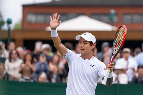 Yoshihito Nishioka is the eighth seed at the Hangzhou Open 2024. (Photo: Getty)