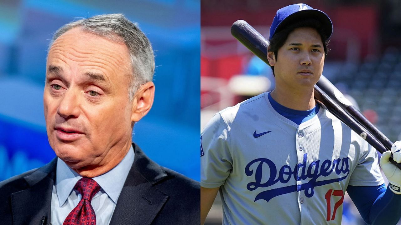 MLB Commissioner Rob Manfred (Left) and Shohei Ohtani (Right) (Images from - Getty)