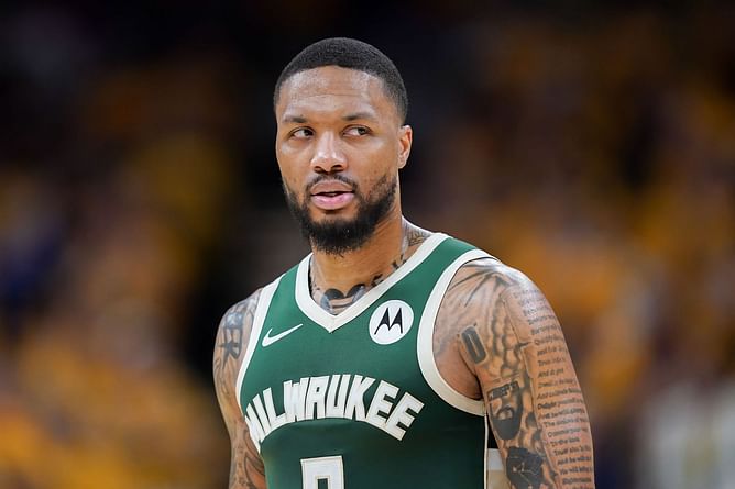 “I’m weak”- Damian Lillard blushes after reporter asks question about GloRilla shooting her shot at Bucks star