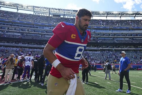 Daniel Jones during Minnesota Vikings v New York Giants - Source: Getty