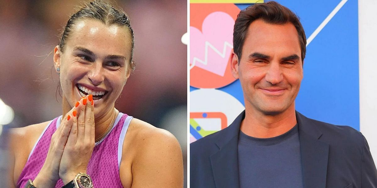 Aryna Sabalenka played in Roger Federer