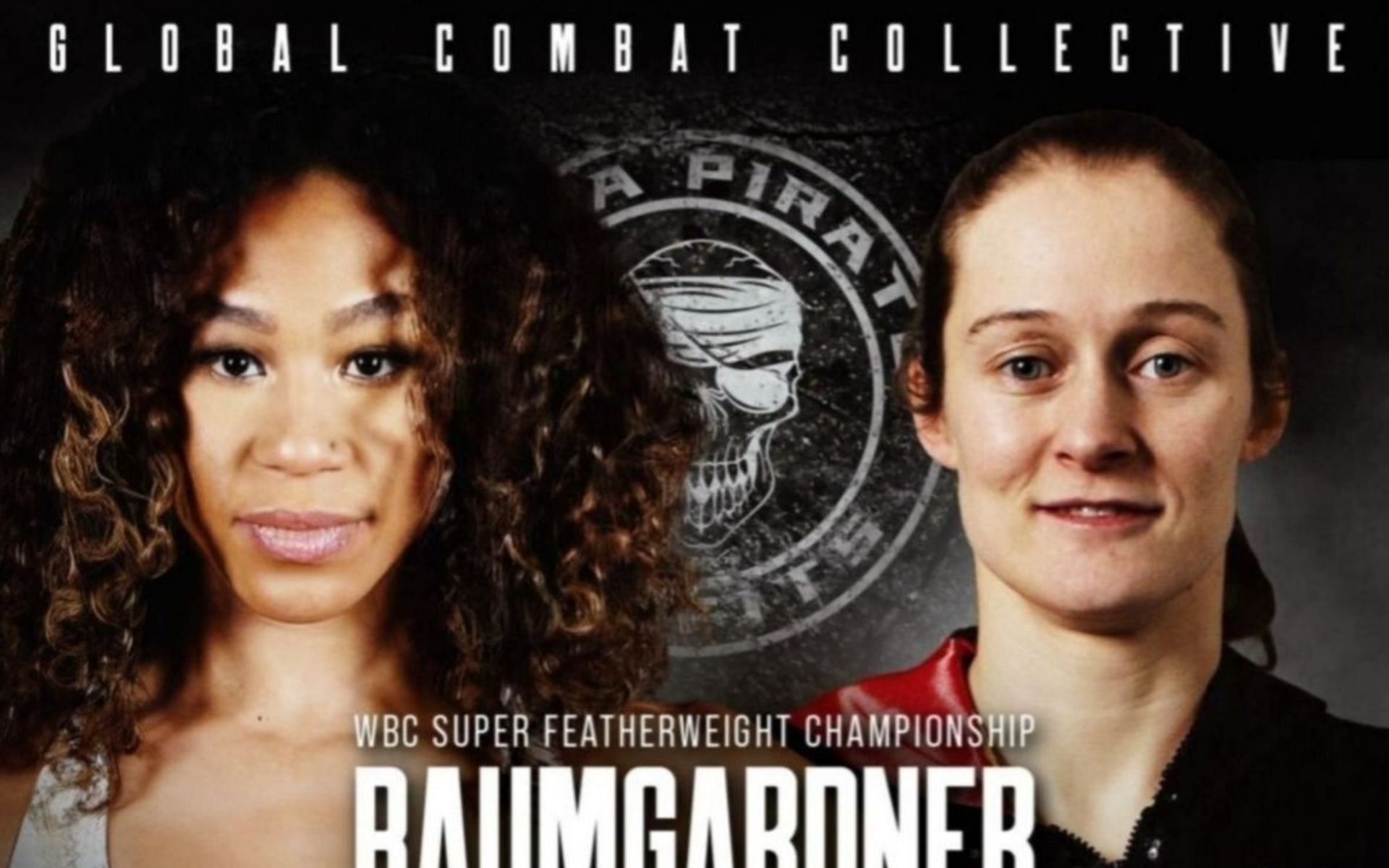 Alycia Baumgardner (left) will look to defend her undisputed super featherweight throne against Delfine Persoon (right) [Image courtesy: @globalcombatcollective on Instagram]