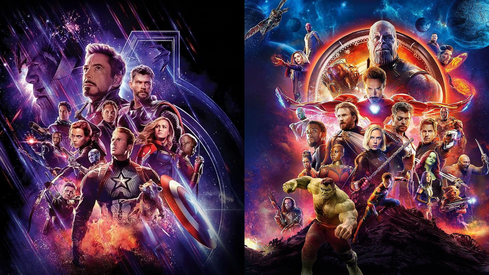 Still from Endgame and Infinity War (Images via Amazon Prime Video)