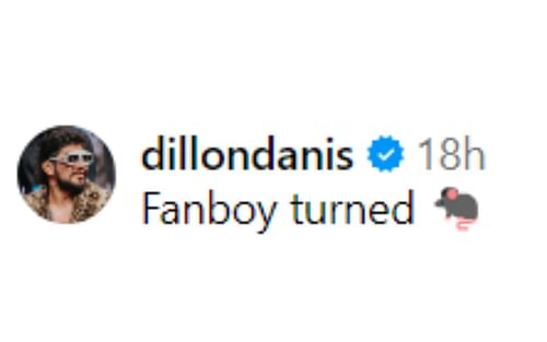 Dillon Danis' comment