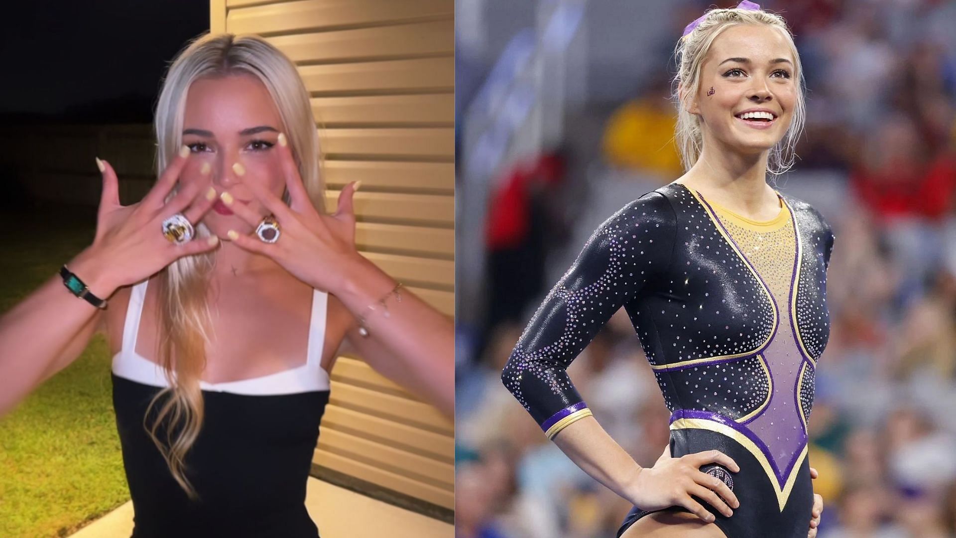 WATCH: Olivia Dunne flaunts NCAA Championship rings as she returns to ...