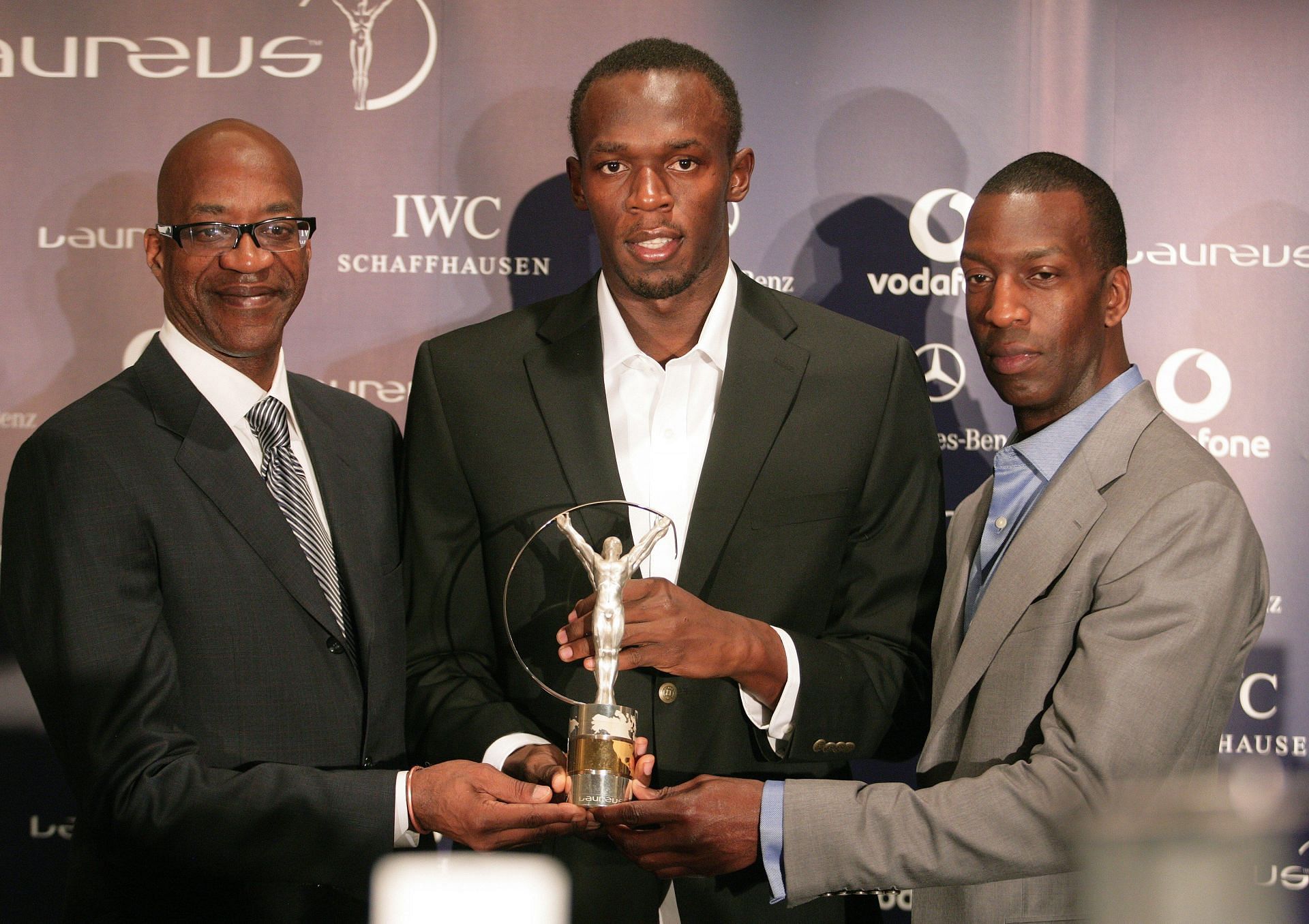 Usain Bolt and Michael Johnson at Laureus World Sportsman of the Year Award - Source: Getty