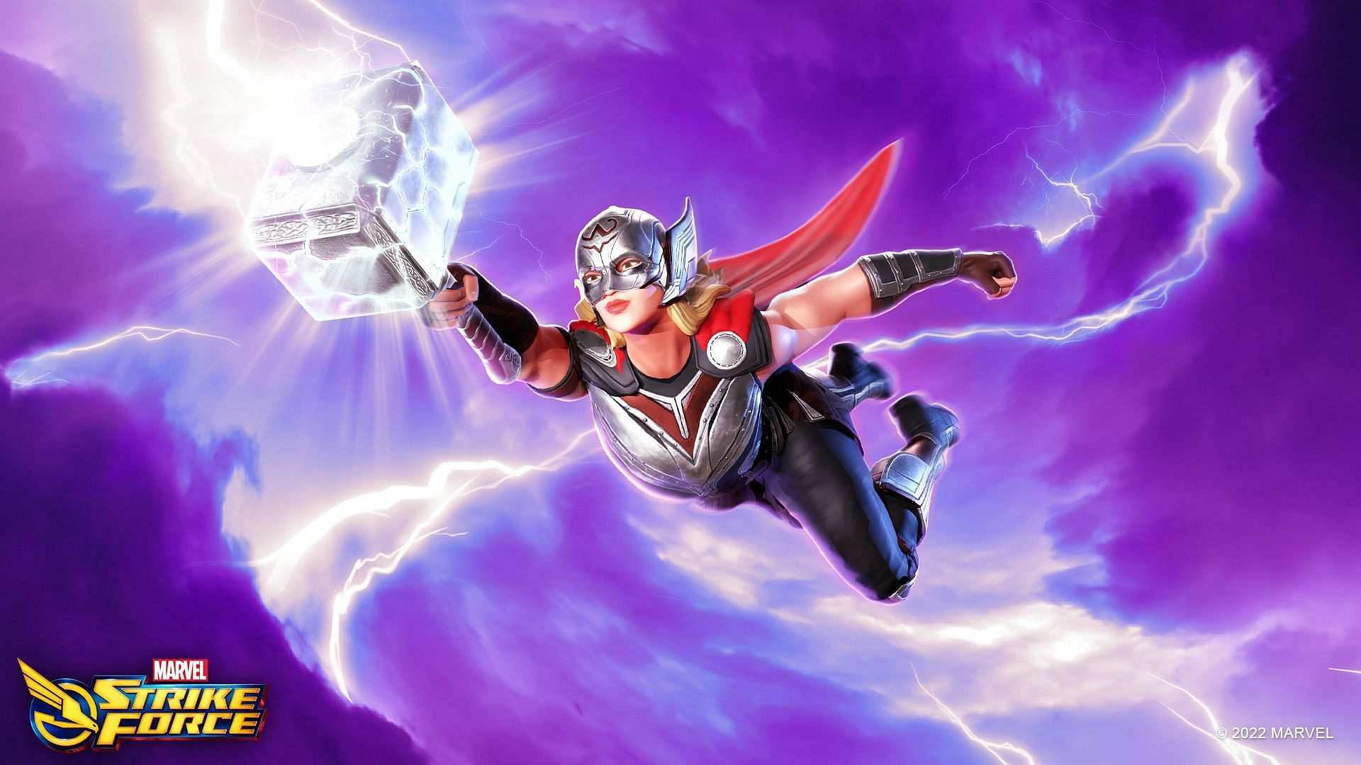 Mighty Thor carrying Mjolnir (Image via Scopely)