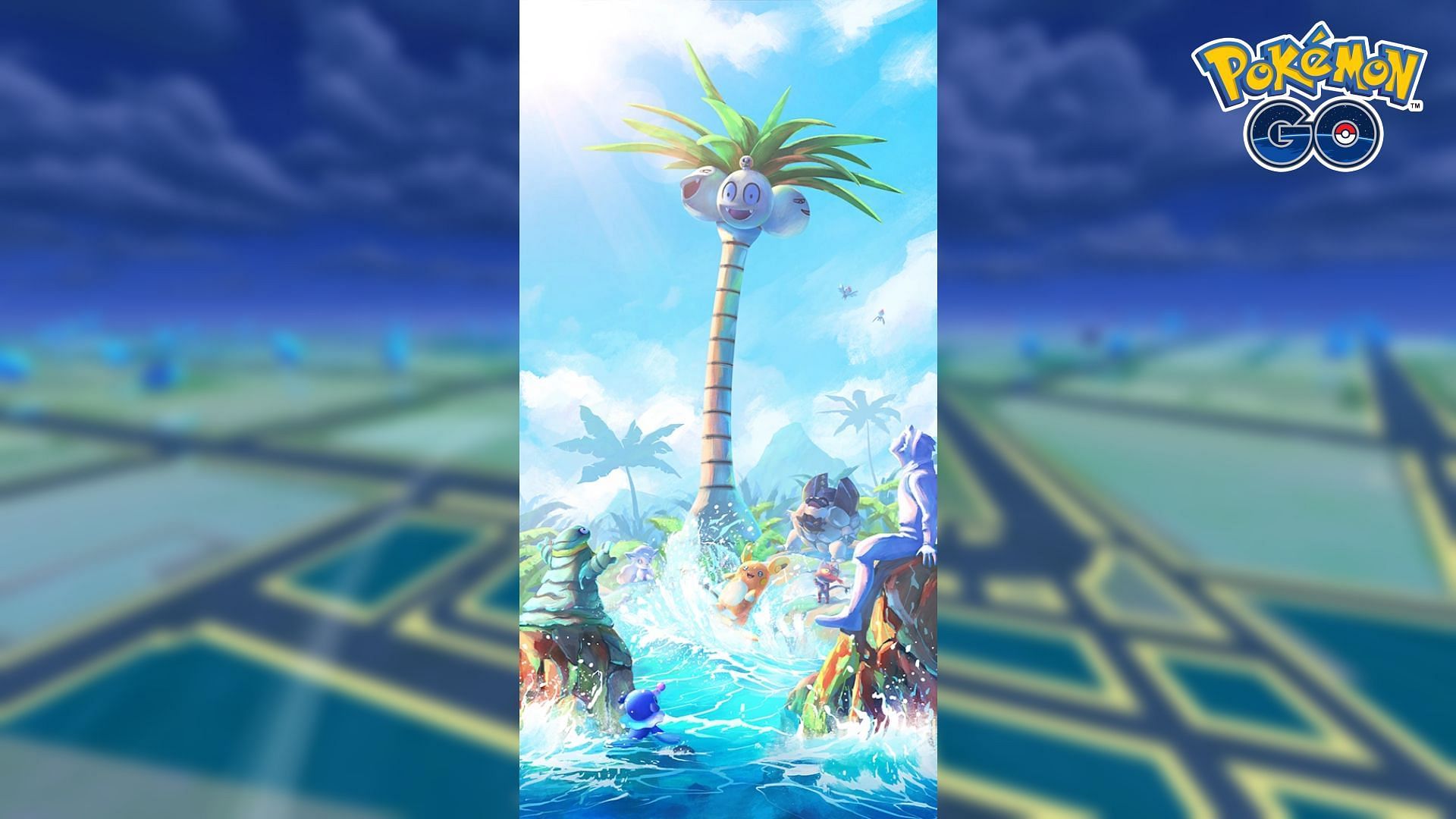 This was the loading screen for Pokemon GO's Season of Alola (Image via Niantic)