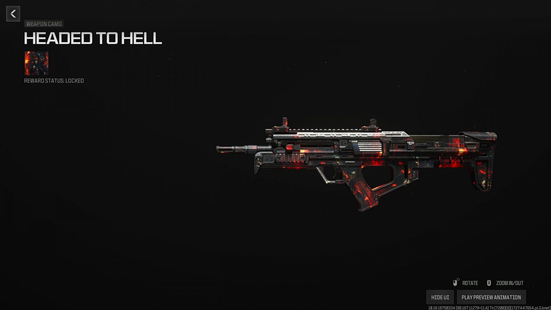 The Headed to Hell weapon camo (Image via Activision)