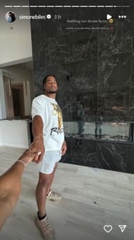 Screenshot of Simone Biles' Instagram story.