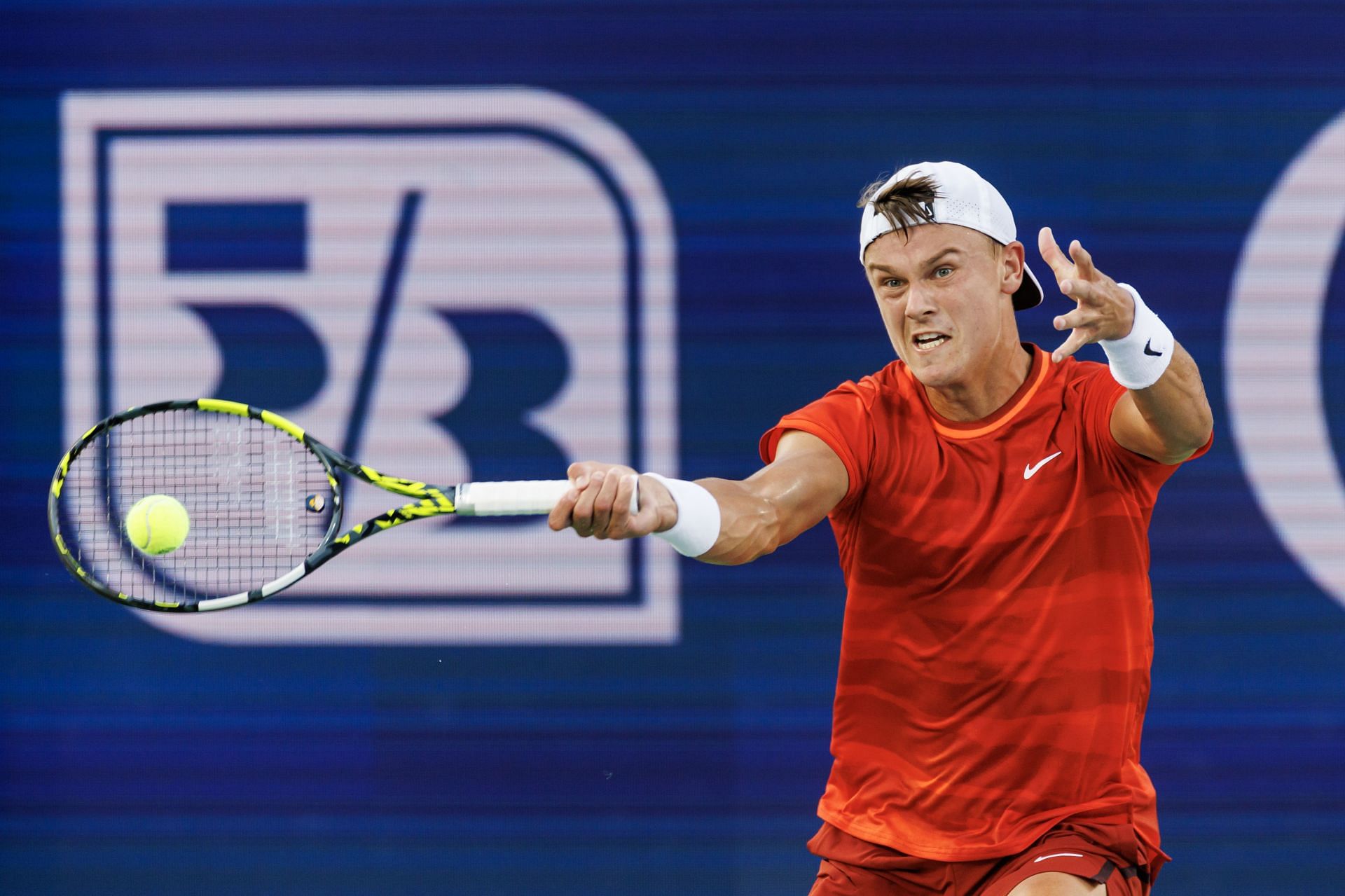 Holger Rune in action at the 2024 Western &amp; Southern Open (Picture: Getty)