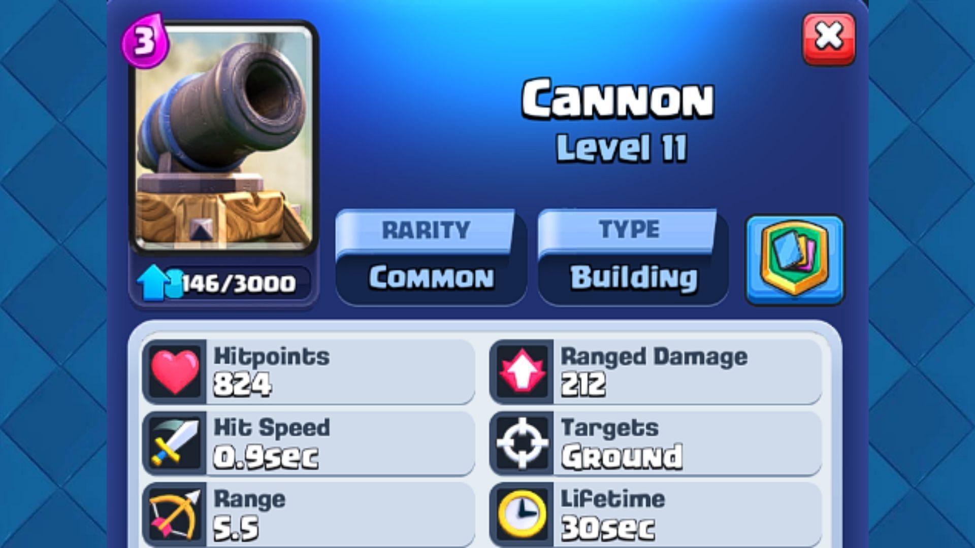 Cannon Building card (Image via Supercell)