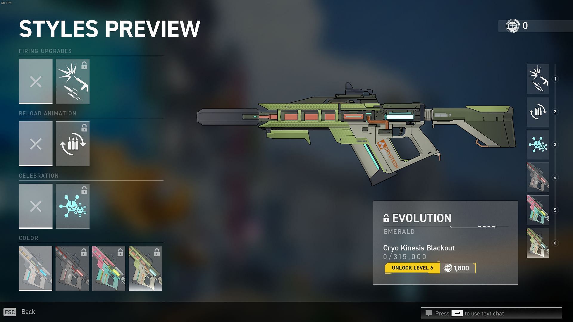 Evolution Blackout skin in Cryo Kinesis bundle (Image via Mountaintop Studios)